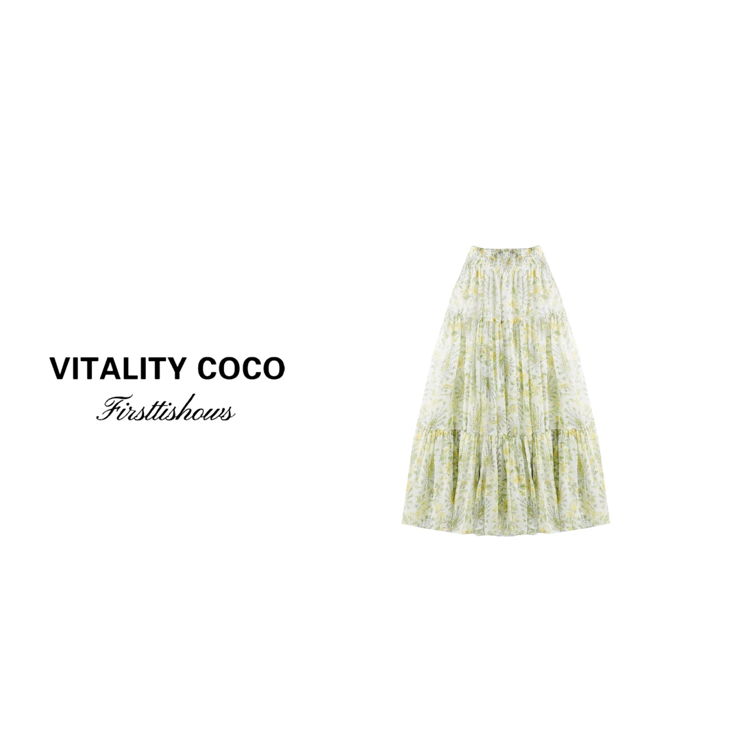 「VITALITYCOCO」【夏日清晨】25早春新款时尚气质显瘦高腰半裙-2006