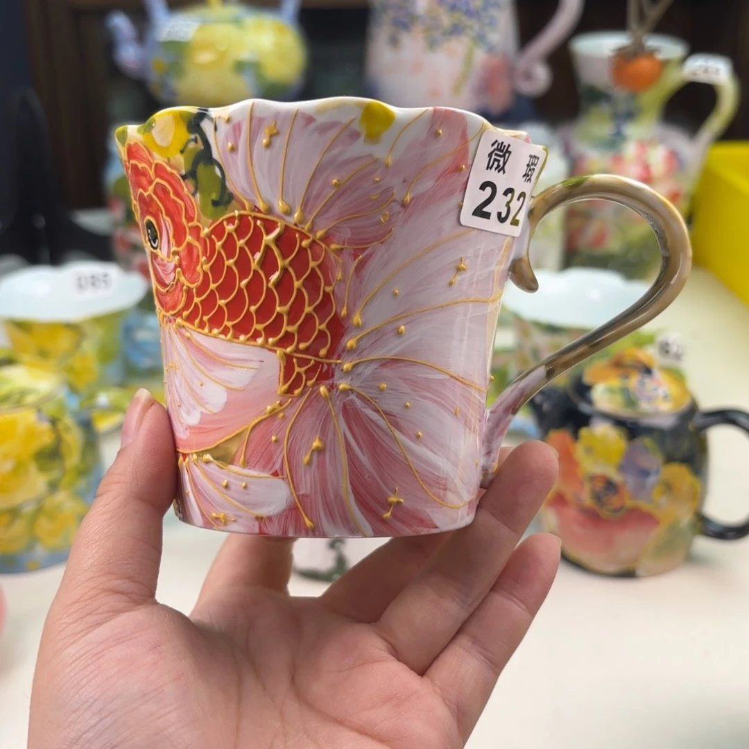 景德镇手绘高温釉下彩陶瓷茶具