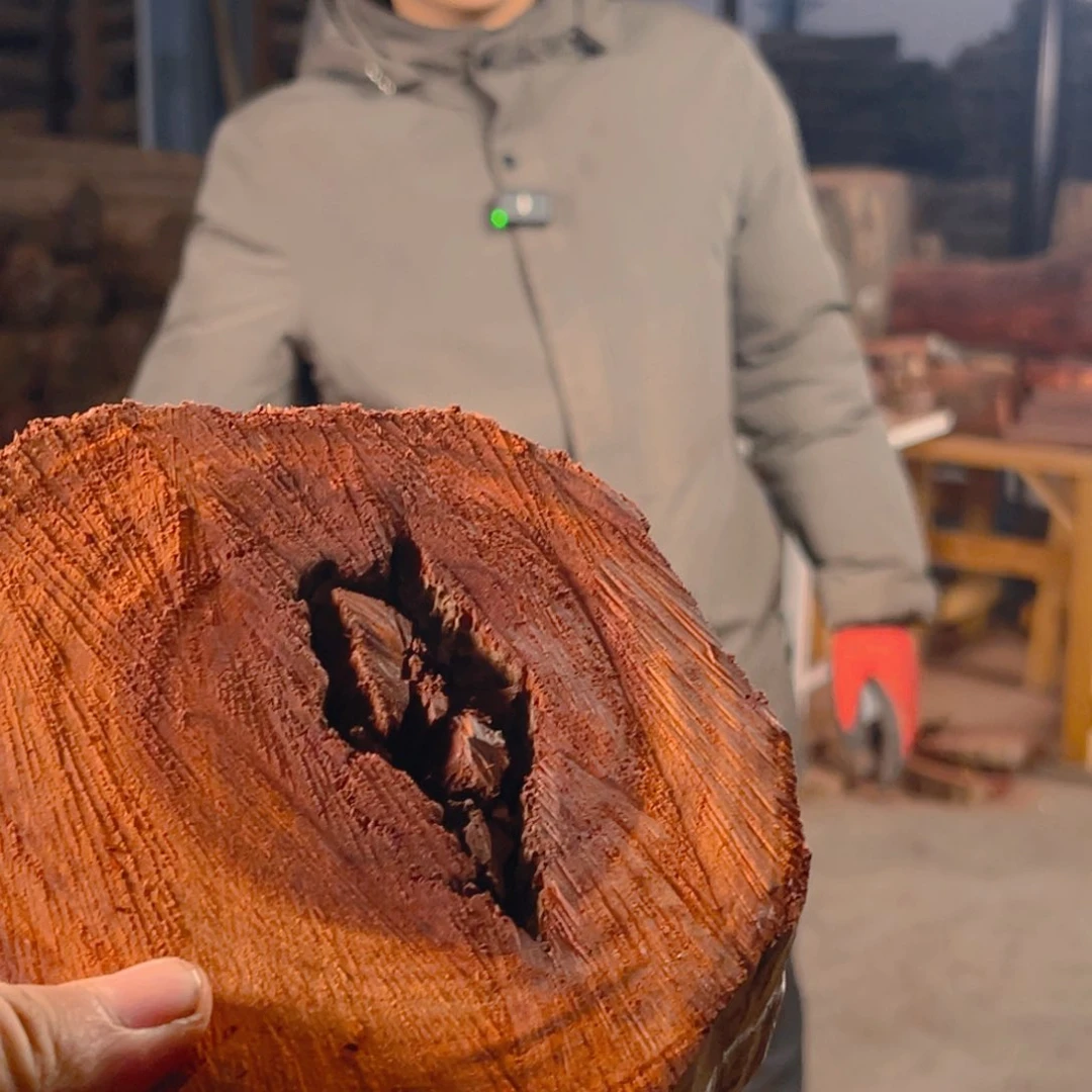 紫檀木类端景台朱****爱赞比亚血檀原木料闪购六