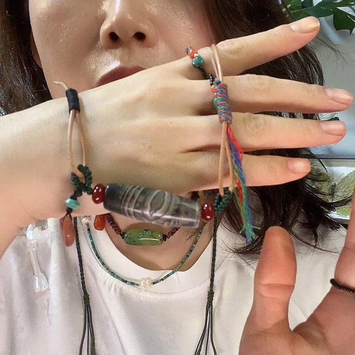 铁合金石英石手链项链手链