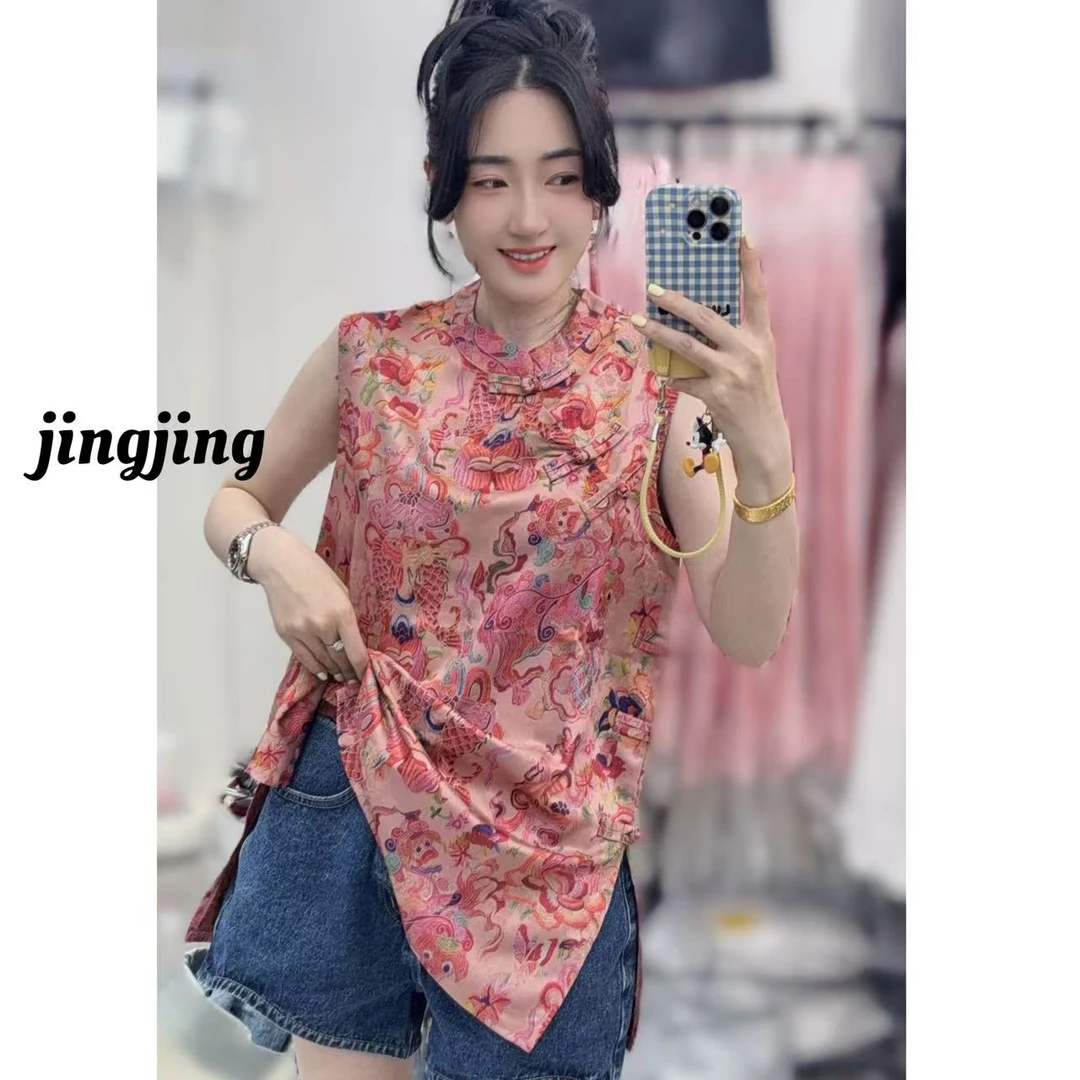 夏季新款休闲百搭国风马甲（98771）