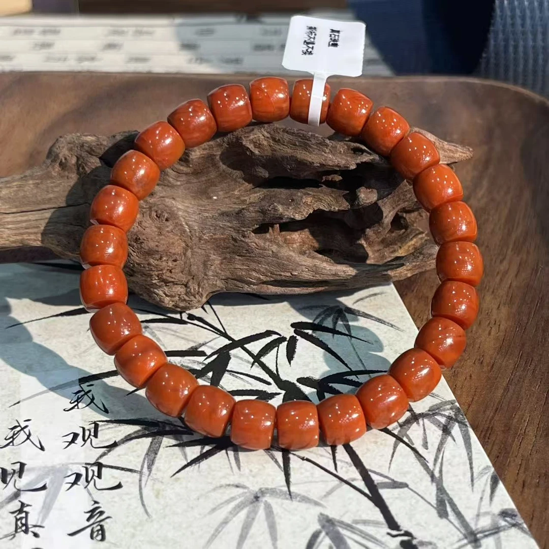 【真石】南红瓦西直切单圈手串 8mmZSA081FHI046