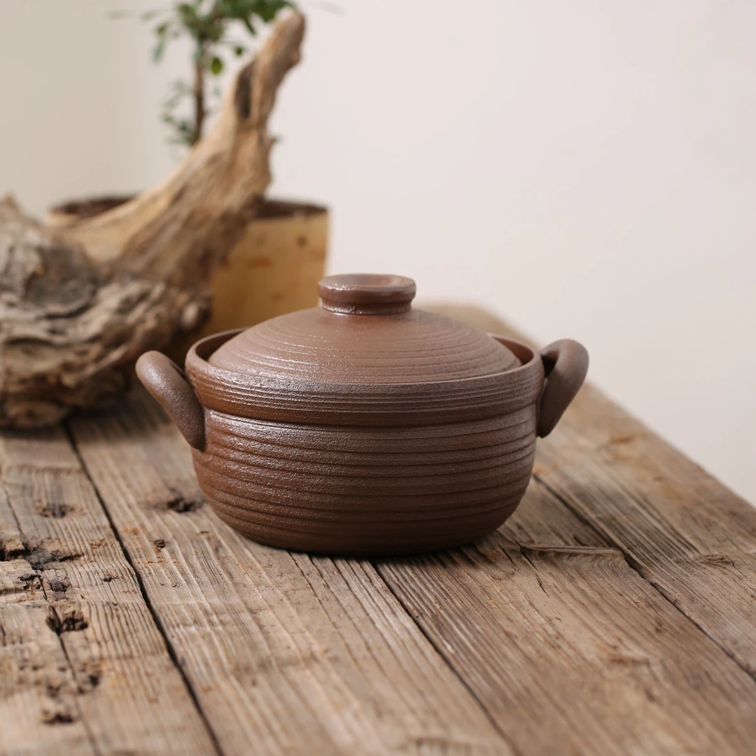 紫金陶老岩泥煲汤煮粥砂锅高颜值复工炖肉砂锅