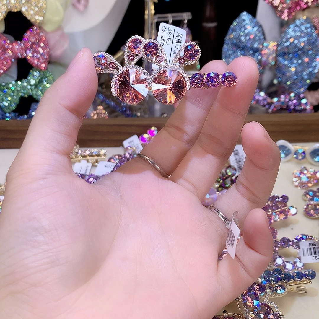 铜合金仿水晶兔子鸭嘴夹