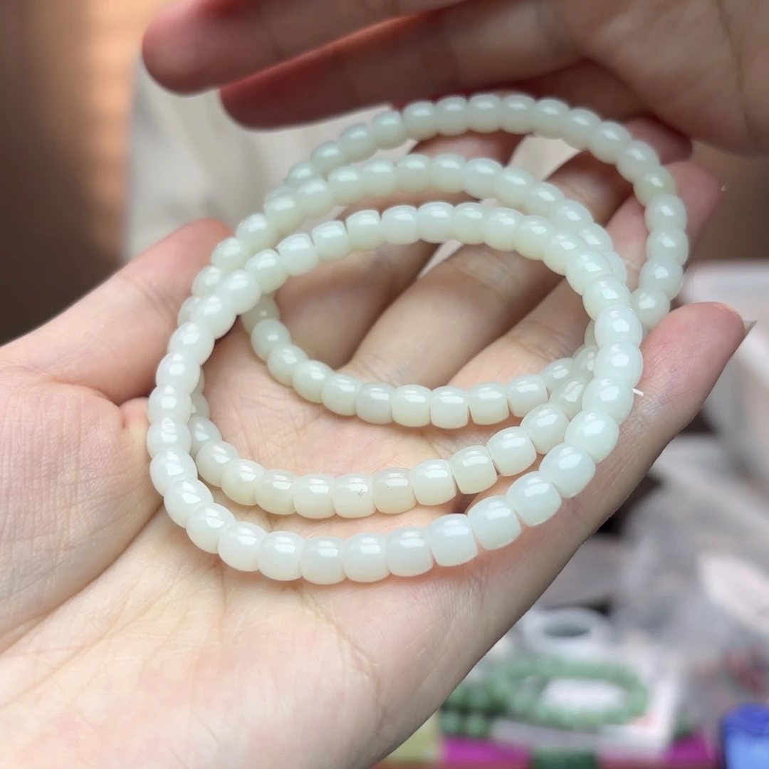 和田玉手串未镶嵌拍一发一多样性