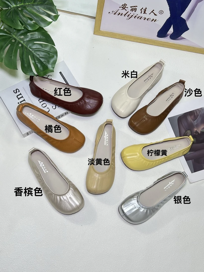 夏季平跟耐磨森系单鞋女圆头懒人鞋复古软底百搭温柔