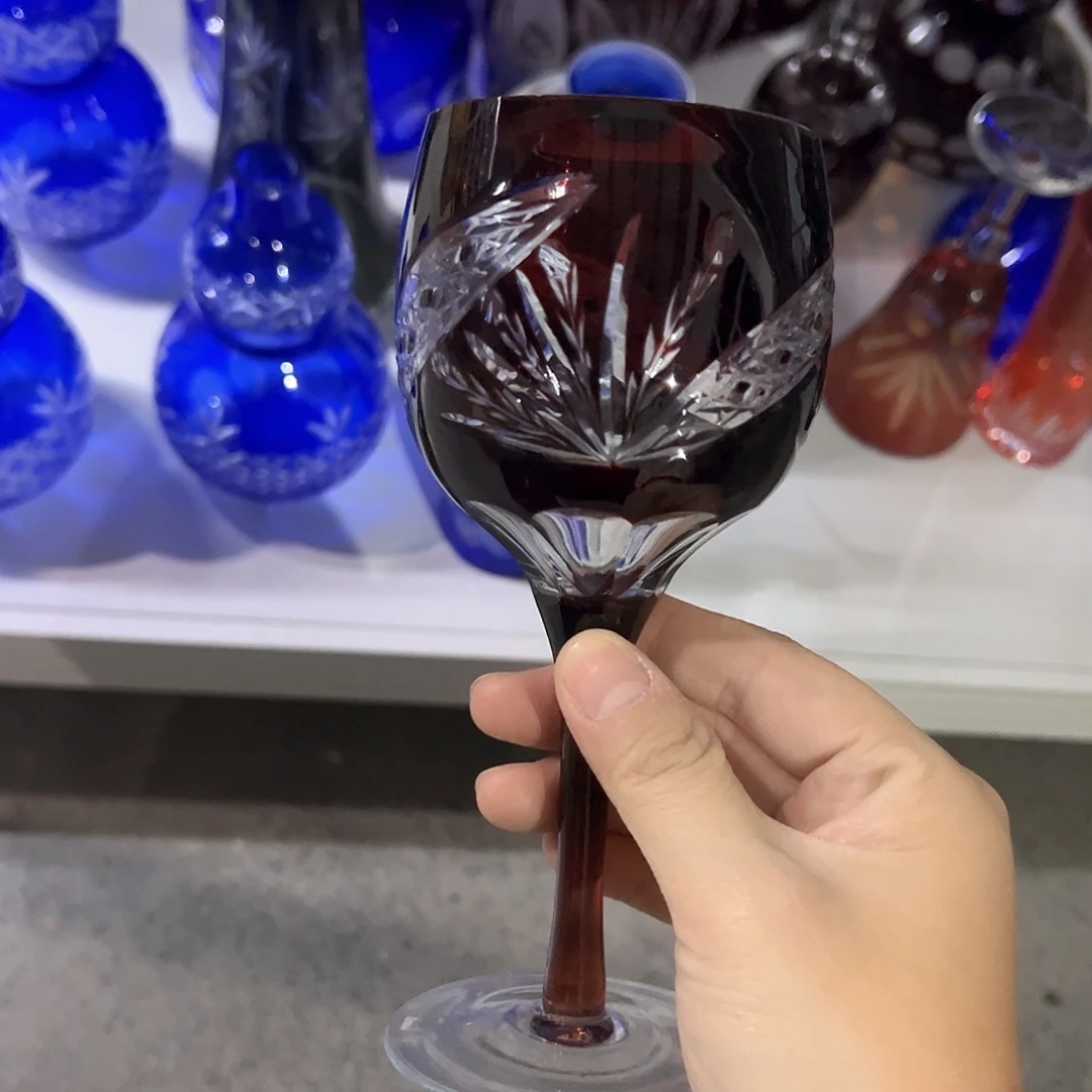 水晶玻璃平底款微瑕一个