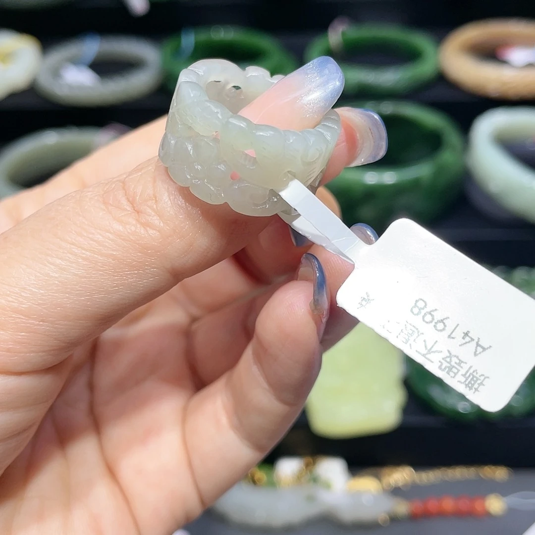 【闪购商品】和田玉戒圈17未镶嵌