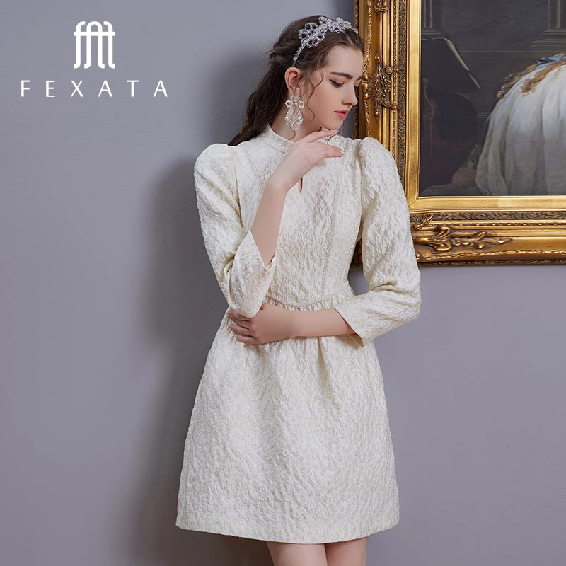 【小朱专属】FEXATA斐格思蓬松立体收腰娃娃裙连衣裙