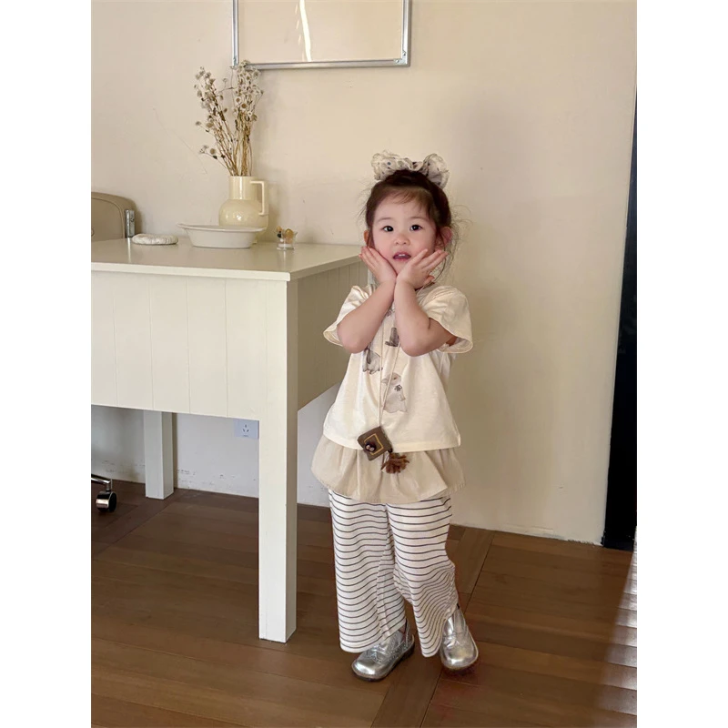 AC58~YTJJ·25夏~条纹屁帘裤25273