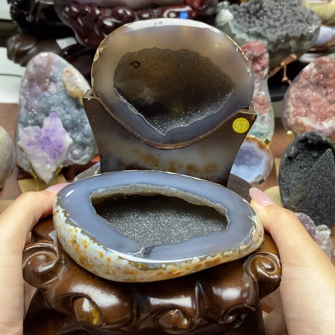 紫晶摆件未镶嵌水晶