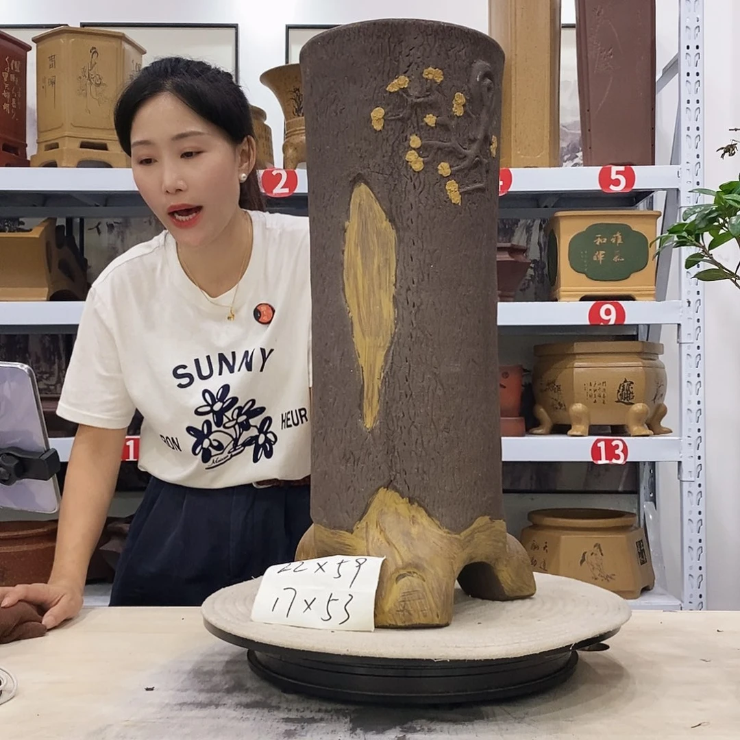 紫砂花盆紫砂花盆