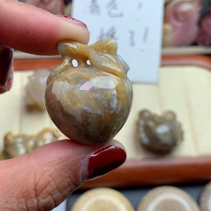 硅化珊瑚（珊瑚玉）颈饰未镶嵌