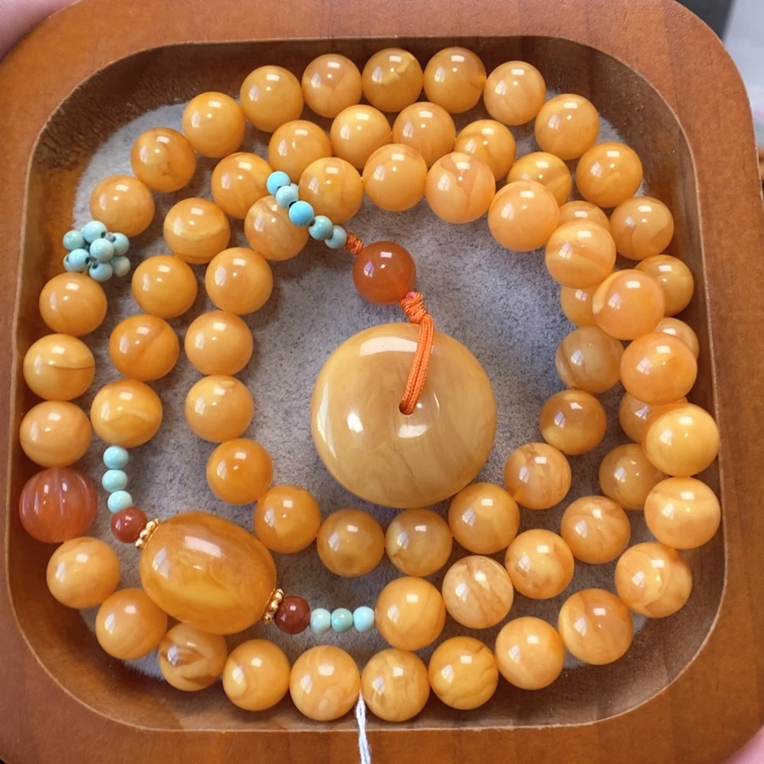 蜜蜡未镶嵌手串蜜蜡