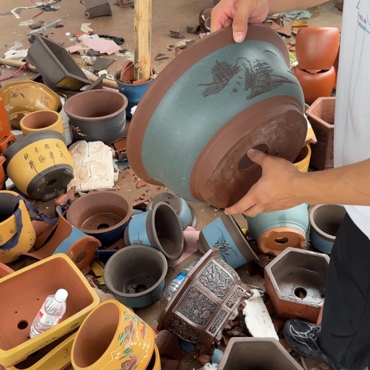 紫砂花盆瑕疵也不算