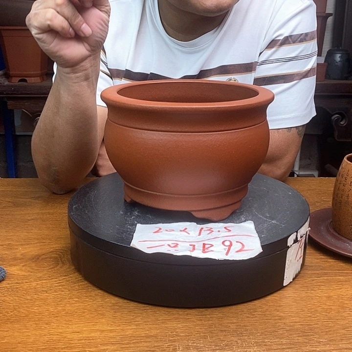 紫砂花盆货号一只JB92
