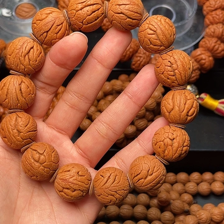 桃核手串精品金丝龙珠2.0