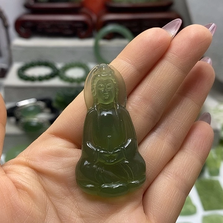 蛇纹石玉未镶嵌挂件用****8