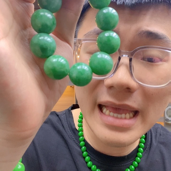 未镶嵌手链翡翠高端时尚2.0大哥手串