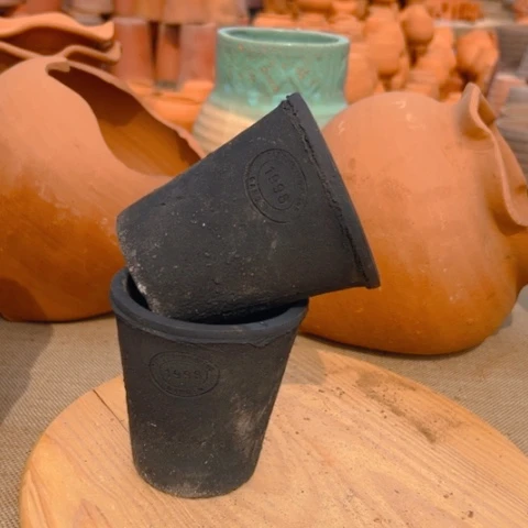 红陶口10.5高11两个微瑕