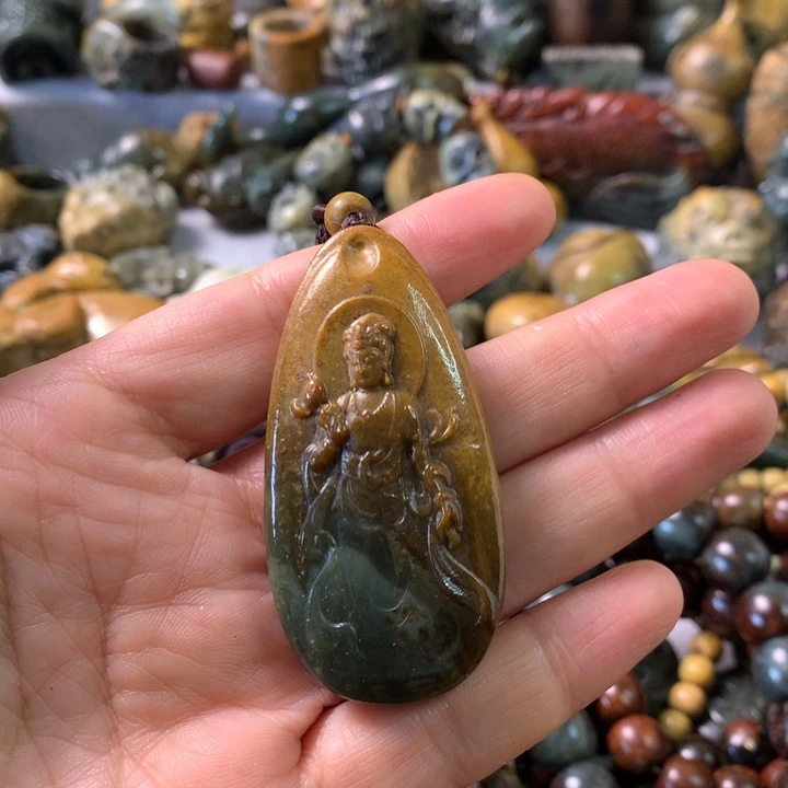 未镶嵌岫岩河磨玉（透闪石质玉）笔搁