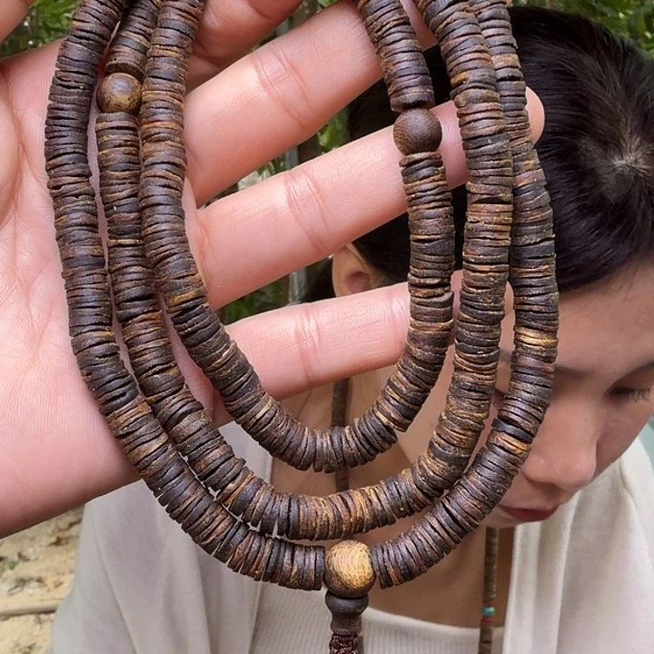 手串沉香老白奇原母树金丝糖化沉水皮油0.7-30g