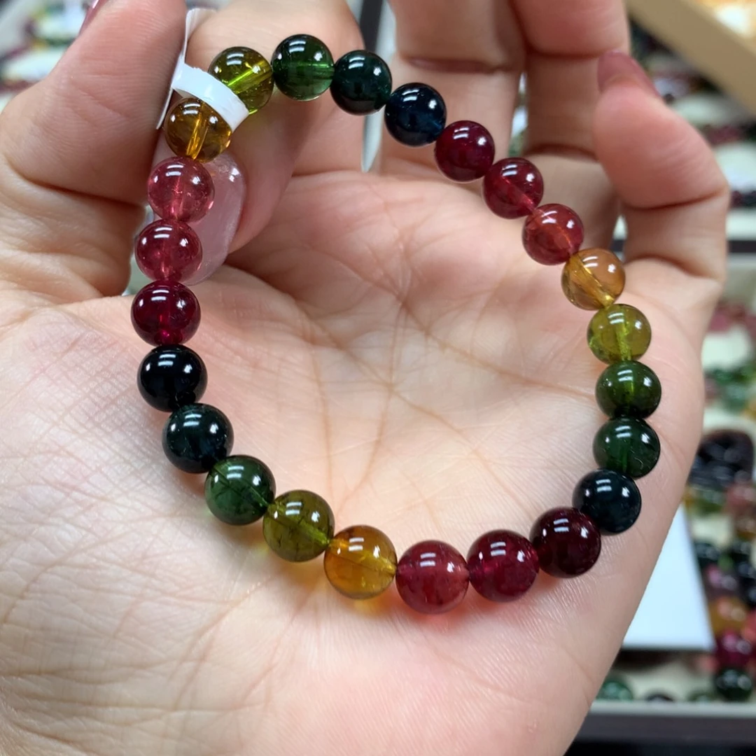 碧玺手链未镶嵌7.9毫米左右