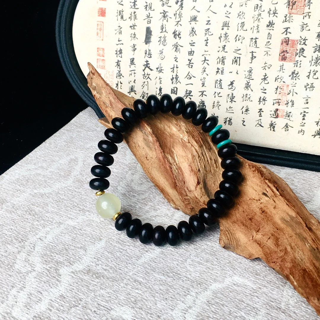 檀木手串算盘时尚手串无礼盒 138