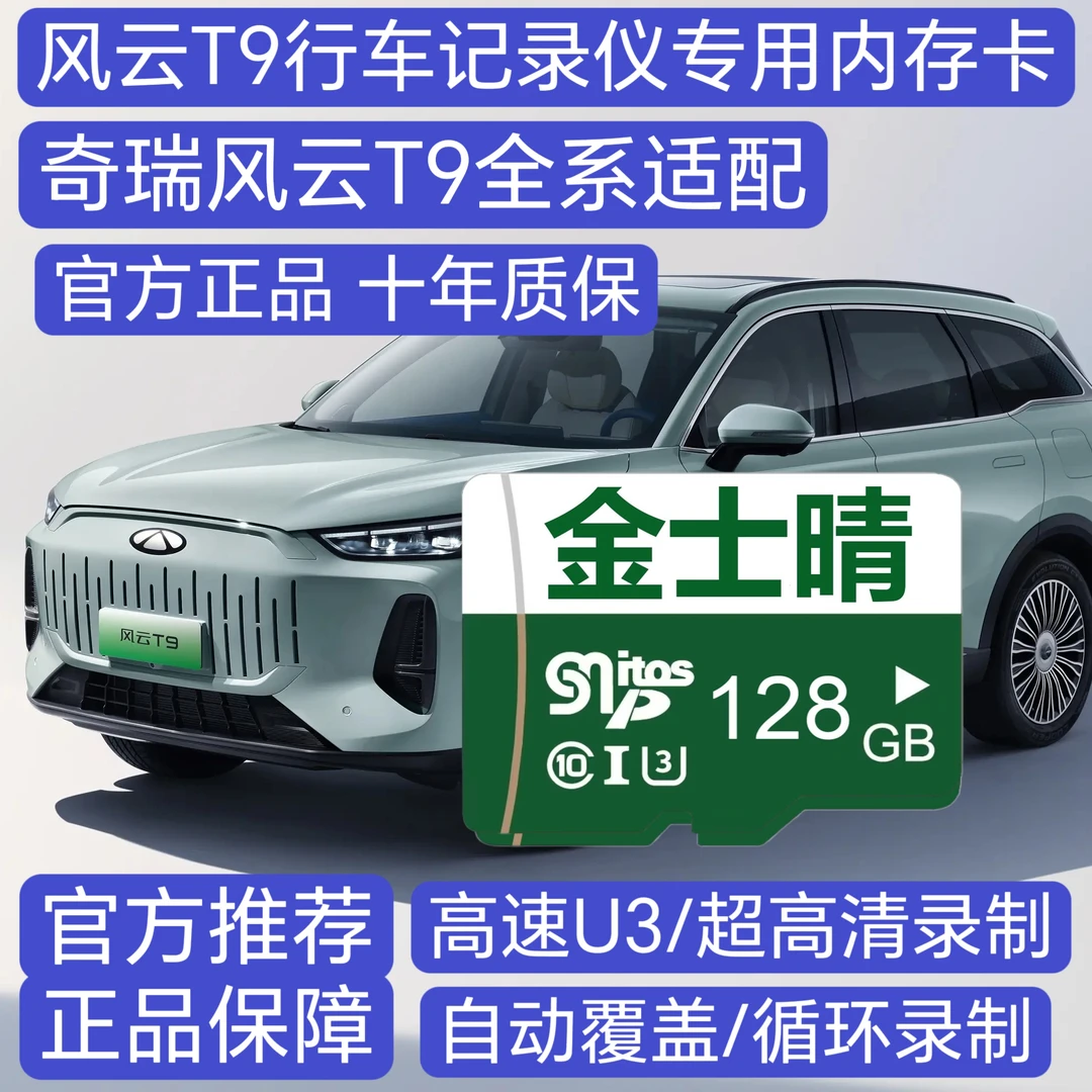 风云T9行车记录仪专用高清内存卡存储卡奇瑞全系适配高速耐用TF卡