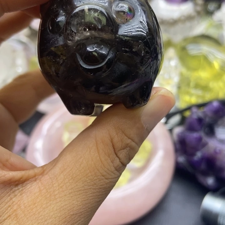 水晶珠宝半成品未镶嵌摆件