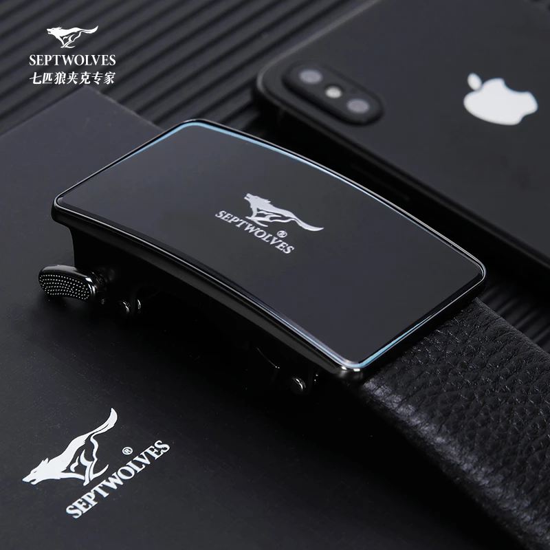 七匹狼合金自动扣腰带男士时尚真皮皮带2025款商务休闲百搭裤腰带