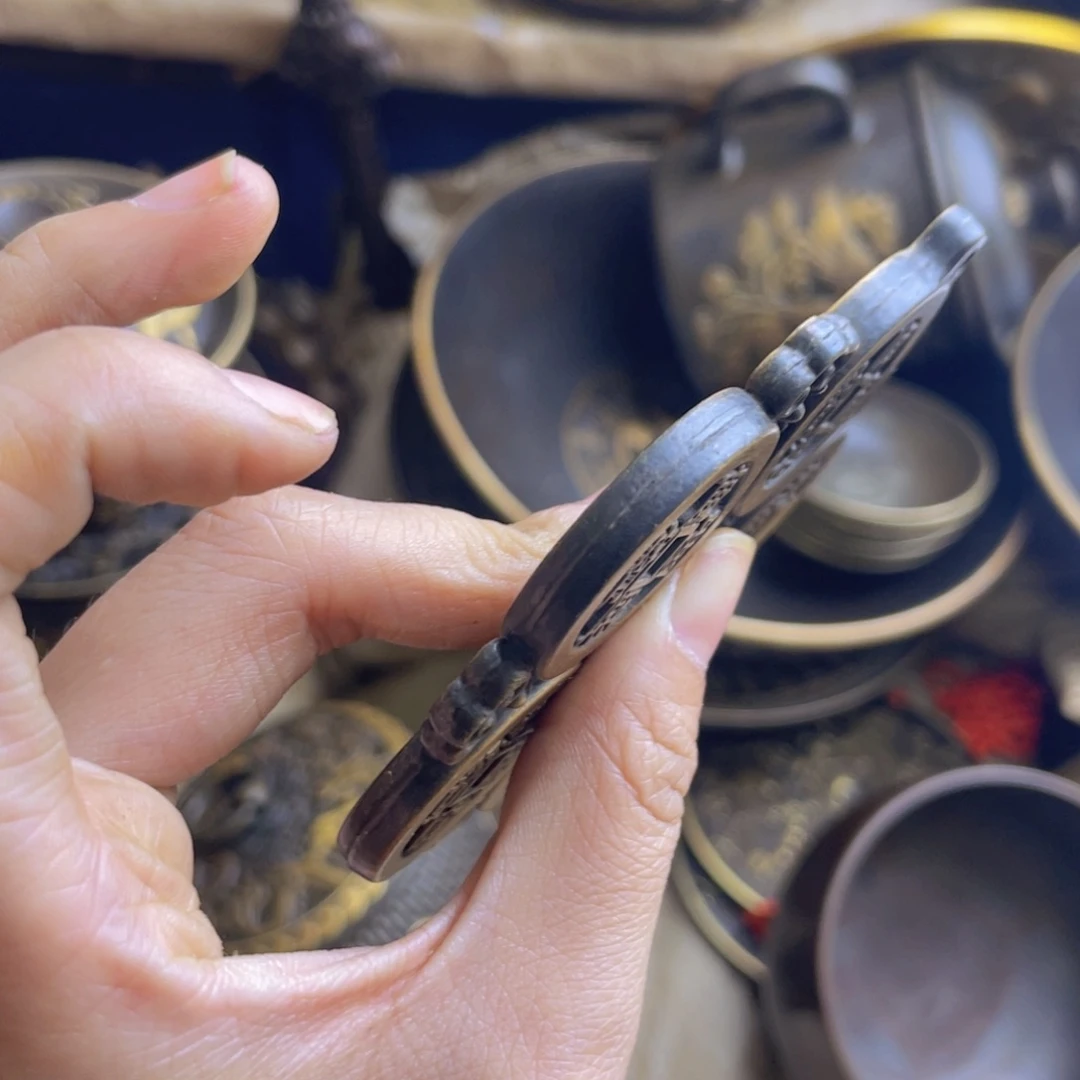 原矿风磨铜五帝钱