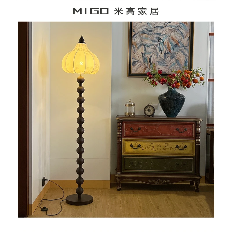 【米高家居】法式风繁花落地灯客厅卧室高级感氛围灯家居摆件