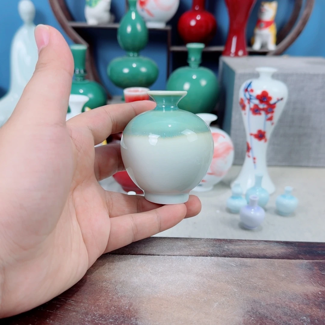 陶瓷手工小花器摆件