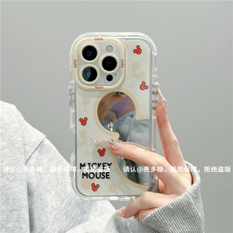 镜面奶油壳适用苹果17/iPhone/华为荣耀/OPPO/VIVO/小米手机壳潮