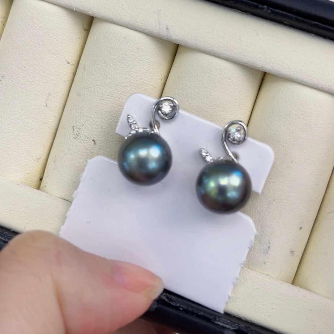 【闪购商品】海水珍珠耳饰银S925镶嵌