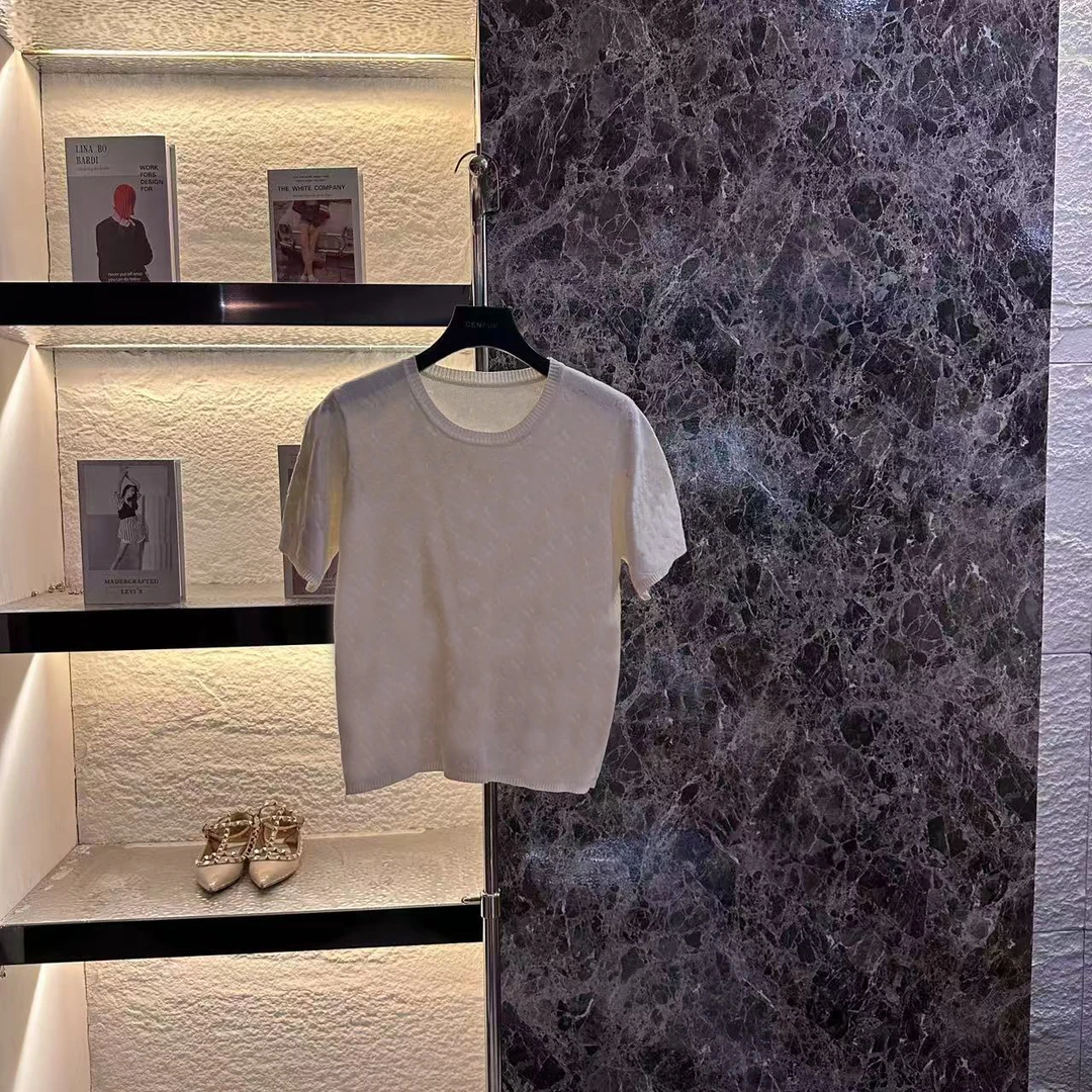 【CENFUN】*2025高奢定制上衣女装短袖A22044+A22047