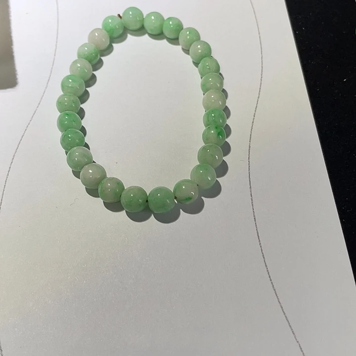 美****翡翠未镶嵌手链挂件