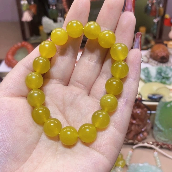 蛇纹石玉手链未镶嵌