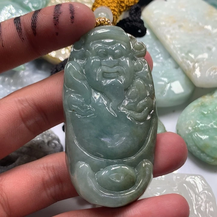 颈饰未镶嵌翡翠保真天然a货翡翠