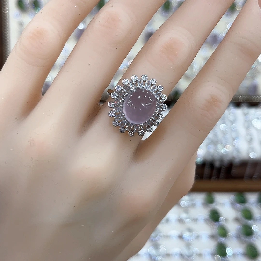 萤石银S925镶嵌戒指