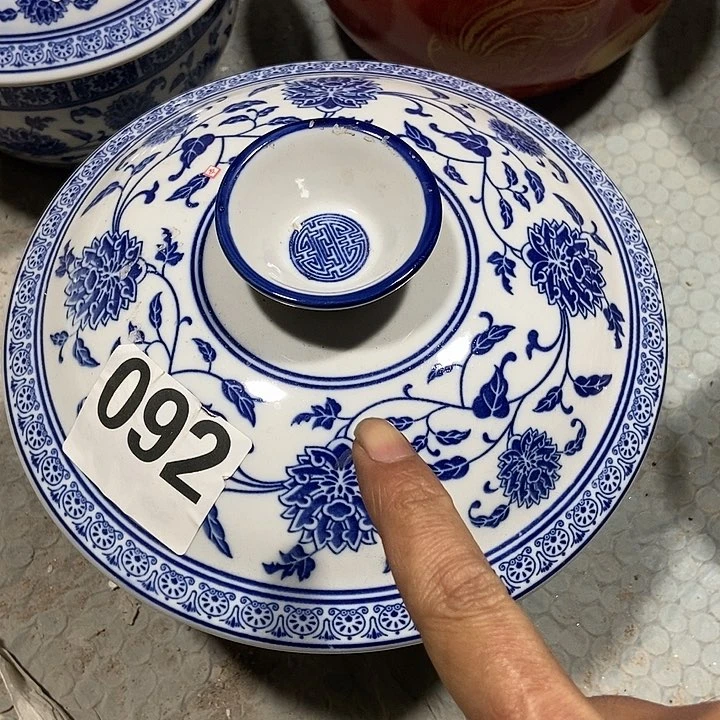 瓷片景德镇陶瓷罐大号