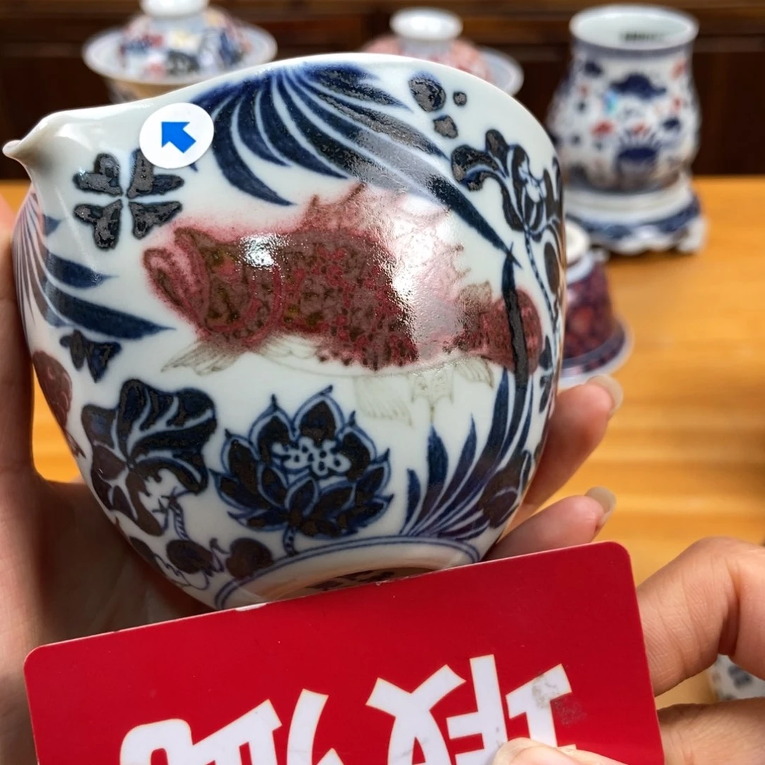 手绘现代茶具非古董