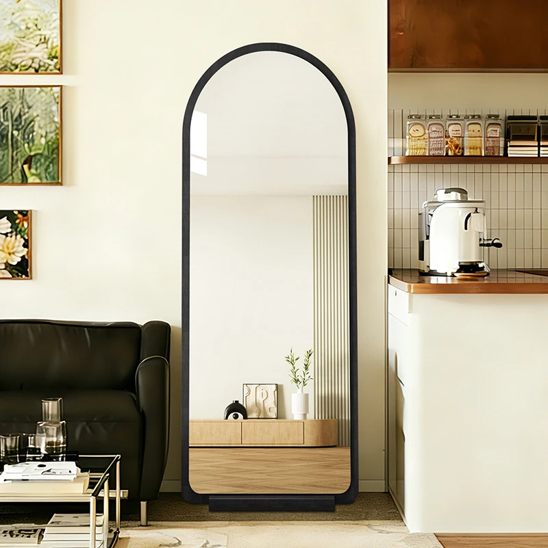 中古风全身镜家用落地镜女生房间拱形穿衣镜客厅入户玄关试衣镜子