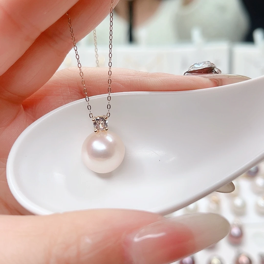 合金淡水珍珠吊坠(赠链)