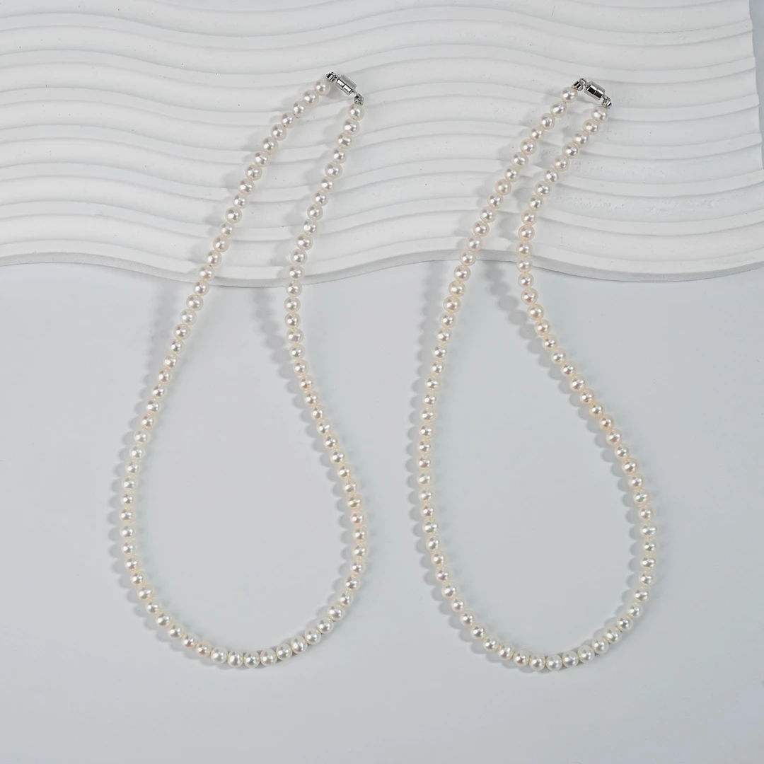 【大放漏-人手一条】淡水无核珍珠小磁吸扣项链5-6mm-多样性发一