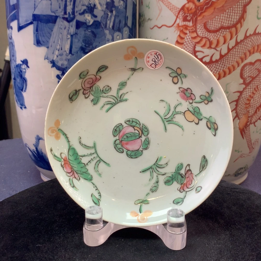 盘12865瓷器—粉彩四季花卉纹赏盘