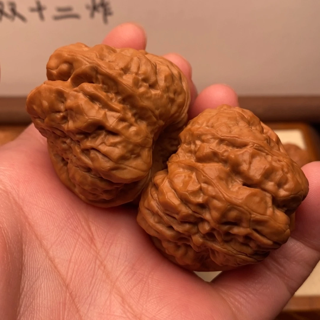 【闪购商品】把件文玩核桃廿*三角蛙边41左右