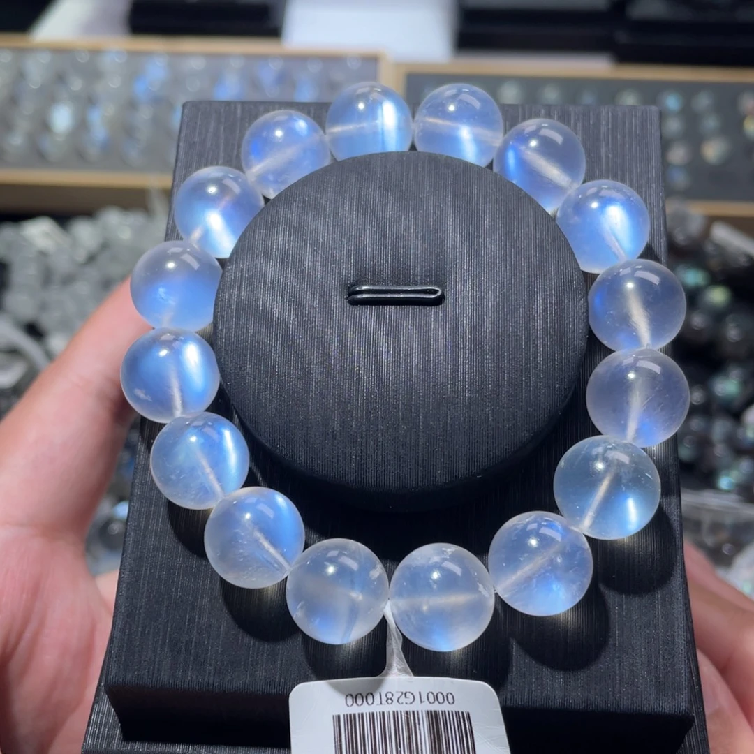 手链未镶嵌长石蓝月光手链13mm