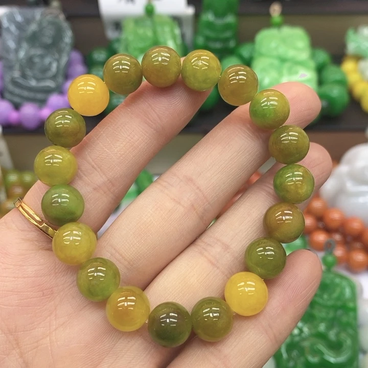 翡翠未镶嵌手链手链15